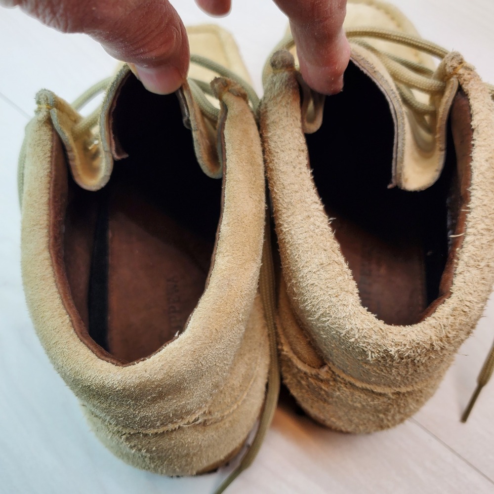 Chippewa Suede Leather Wallabee Boots Mens Tan 8 1/2 W Lace‎ Up Made in Mexico - Picture 9 of 15